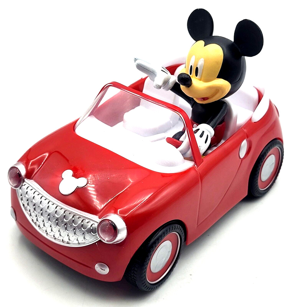 Vintage Mickey Mouse Clubhouse Red Roadster Car Jada Toys Super Cute No Remote